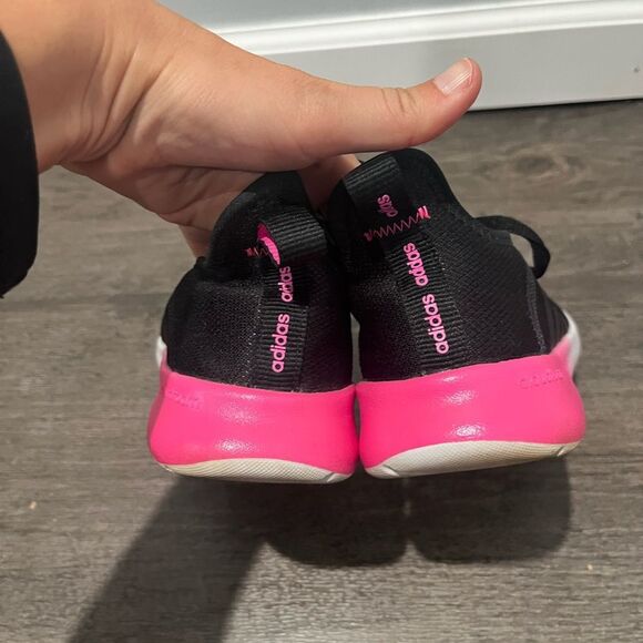 Adidas Cloudfoam Pure 2.0 Running Shoe Black with Pink Ombré 8 - Picture 3 of 6